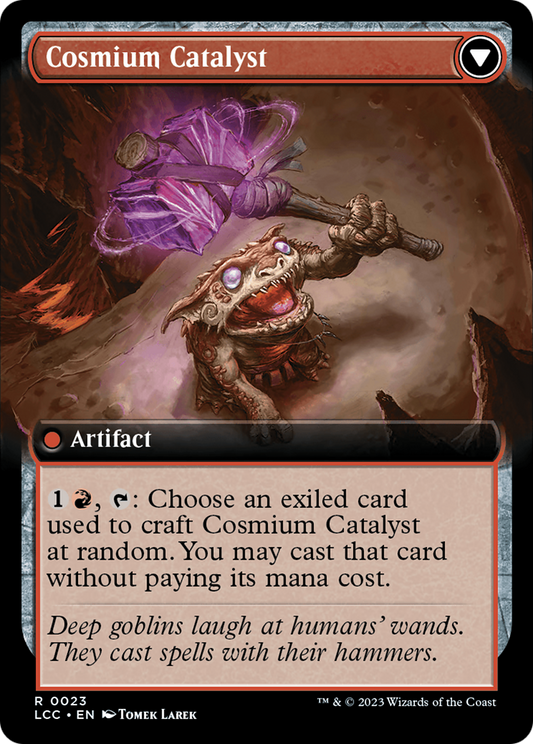 Ore-Rich Stalactite // Cosmium Catalyst (LCC-023) (Extended Art) (Foil)