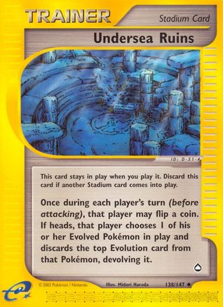 Undersea Ruins (AQ-138) (Reverse Holofoil)