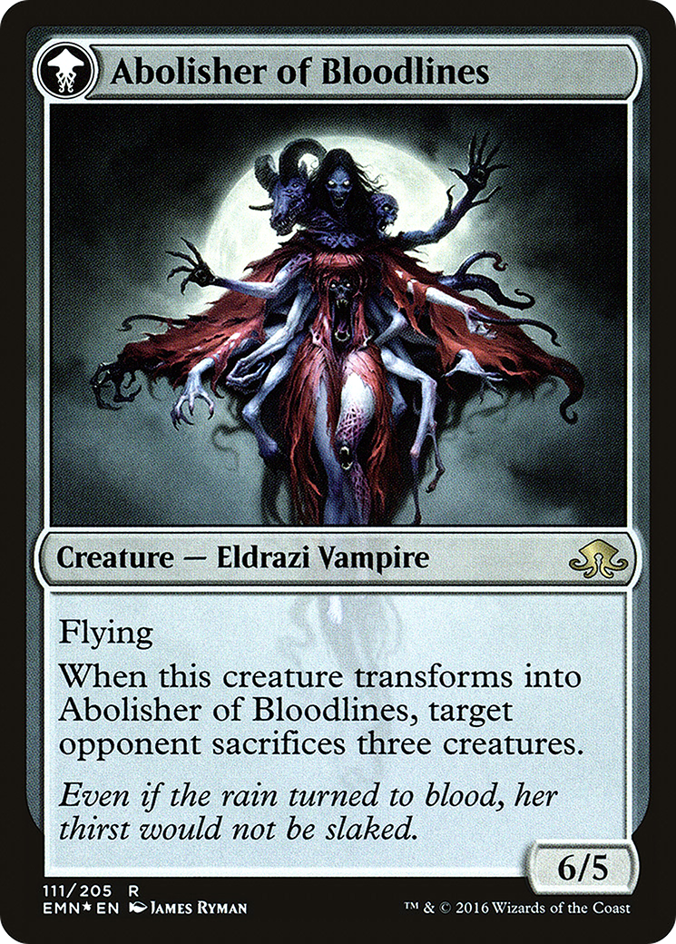 Voldaren Pariah // Abolisher of Bloodlines (PRE-111S) (Foil)