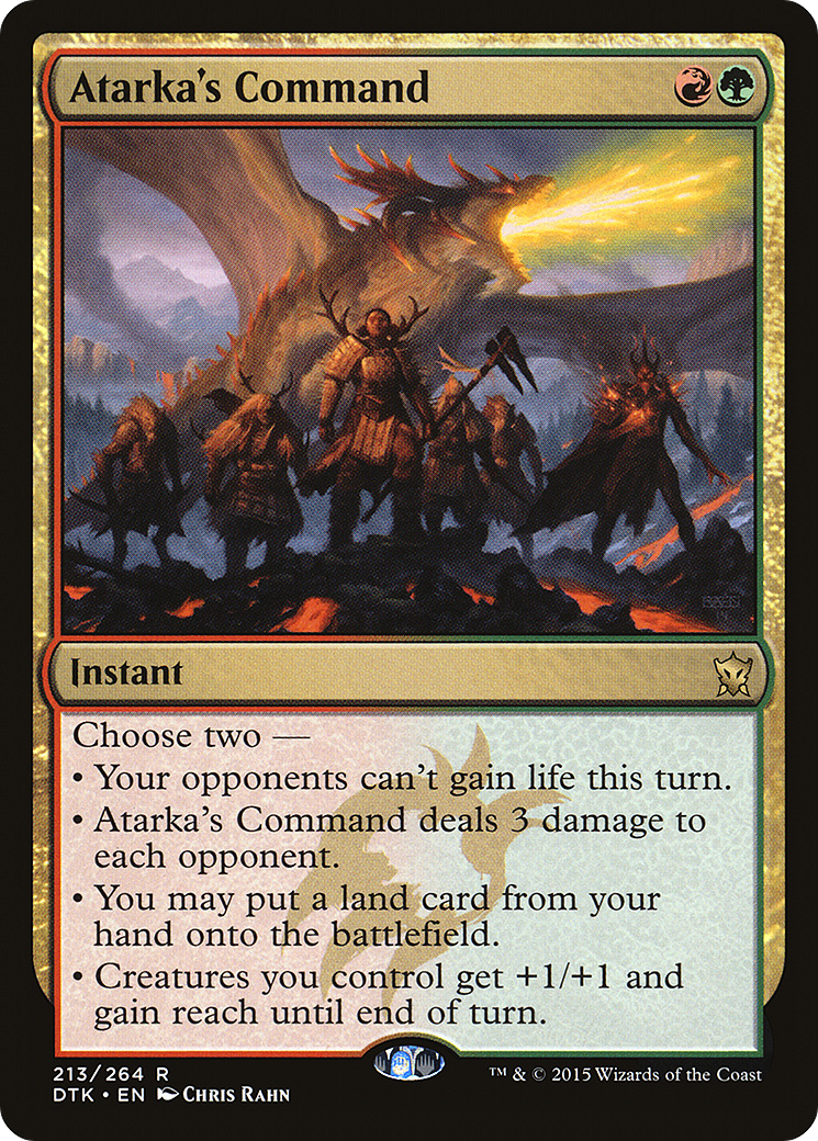 Atarka's Command (DTK-213) (Foil)