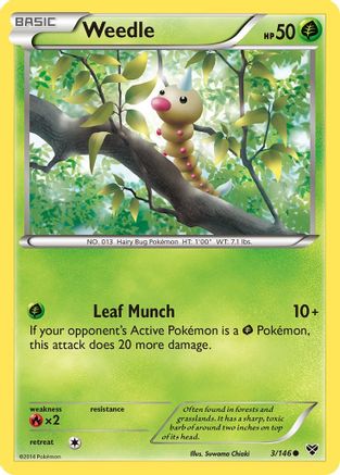 Weedle (XY-003) (Reverse Holofoil)