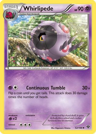 Whirlipede (XY-) (Reverse Holofoil)