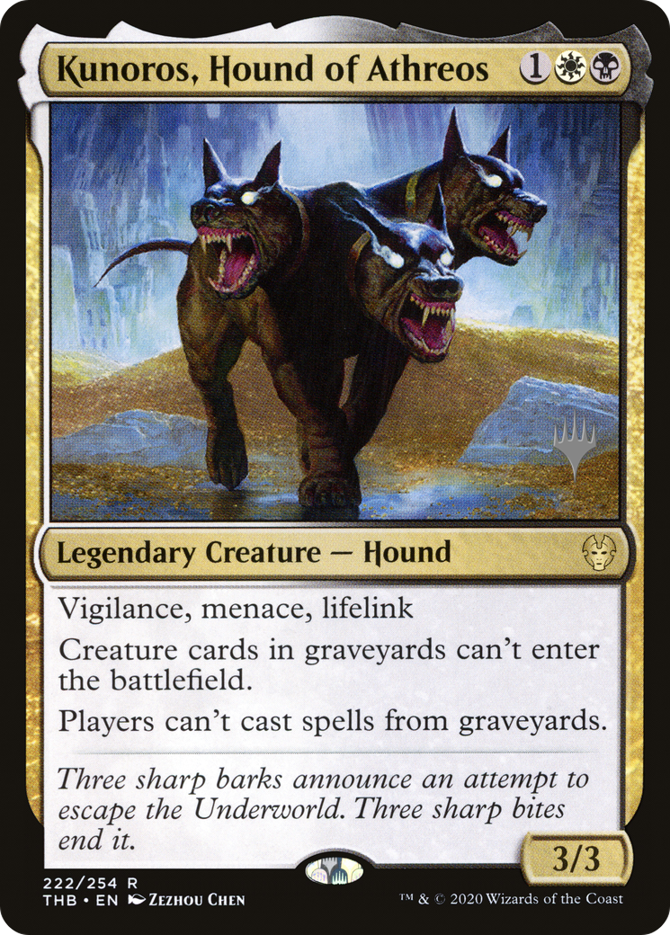 Kunoros, Hound of Athreos (PPTHB-222P) (Foil)