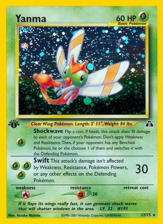 Yanma (17) (N2-017) (1st Edition Holofoil)