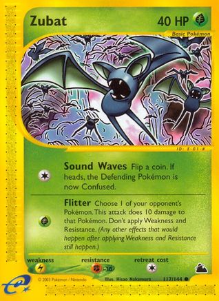 Zubat (117) (SK-117) (Reverse Holofoil)