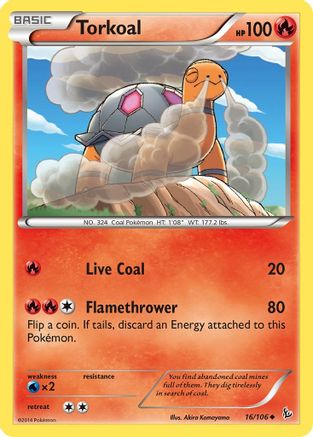 Torkoal (FLF-016) (Reverse Holofoil)
