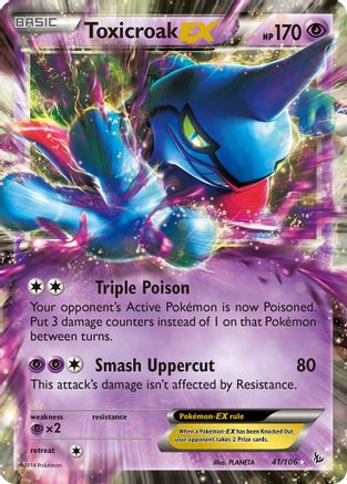 Toxicroak EX (FLF-041) (Holofoil)
