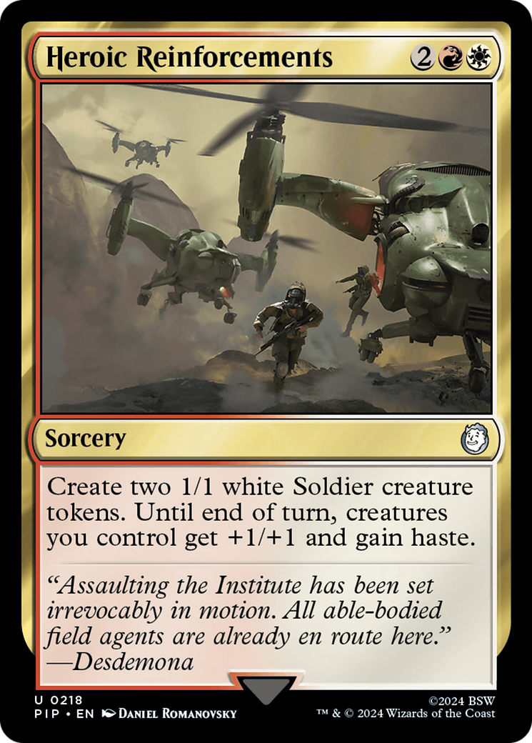 Heroic Reinforcements (PIP-218) (Foil)