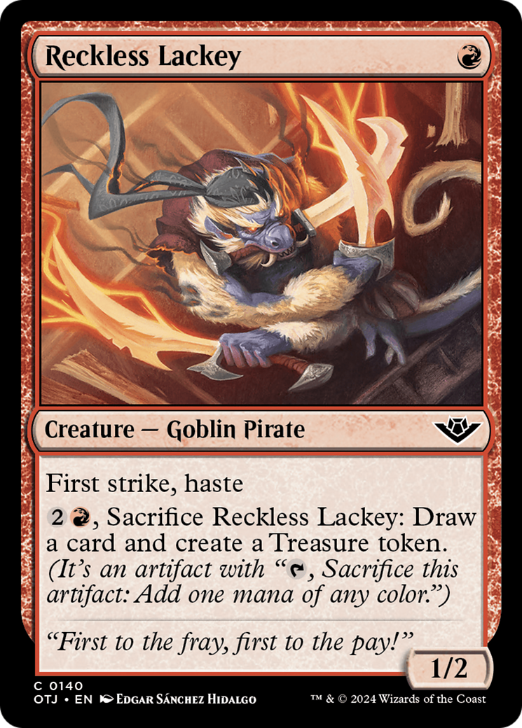 Reckless Lackey (OTJ-140) (Foil)