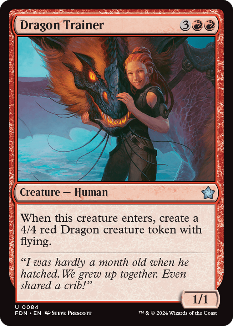 Dragon Trainer (FDN-084) (Foil)