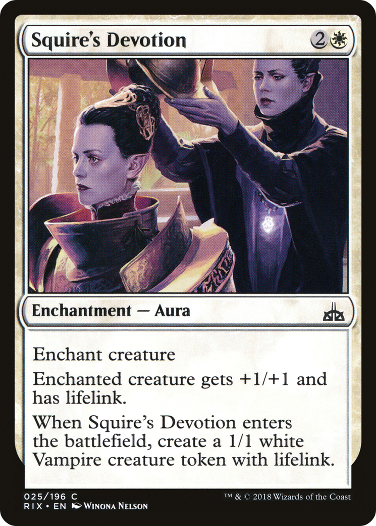 Squire's Devotion (RIX-025) (Foil)