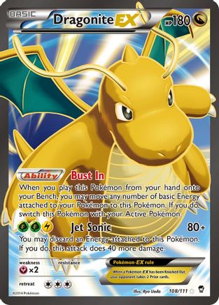 Dragonite EX (108 Full Art) (FFI-108) (Holofoil)