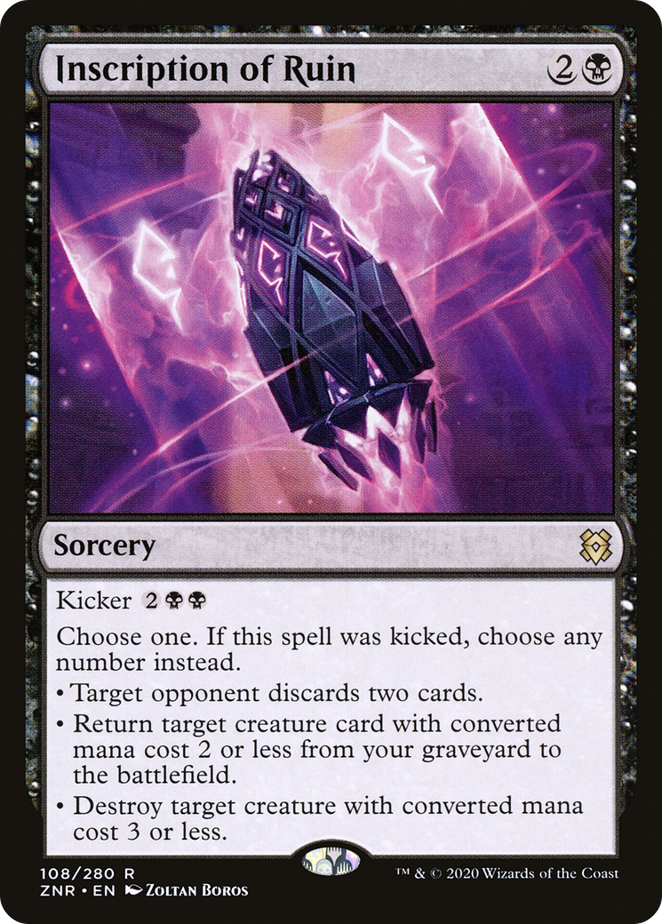 Inscription of Ruin (ZNR-108) (Foil)