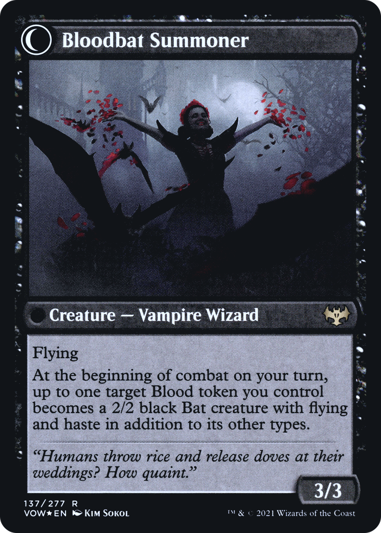 Voldaren Bloodcaster // Bloodbat Summoner (PRE-137S) (Foil)