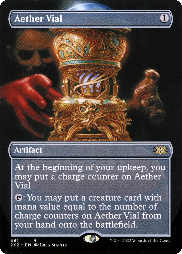 Aether Vial (2X2-391) (Borderless) (Foil)