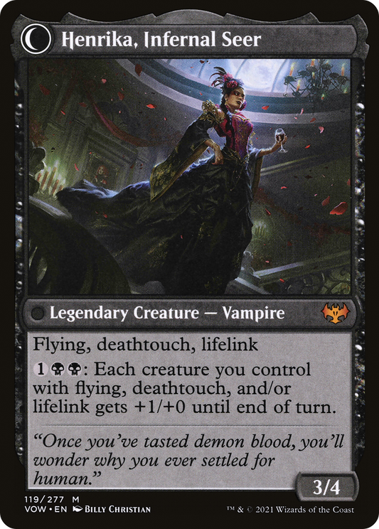 Henrika Domnathi // Henrika, Infernal Seer (VOW-119) (Foil)