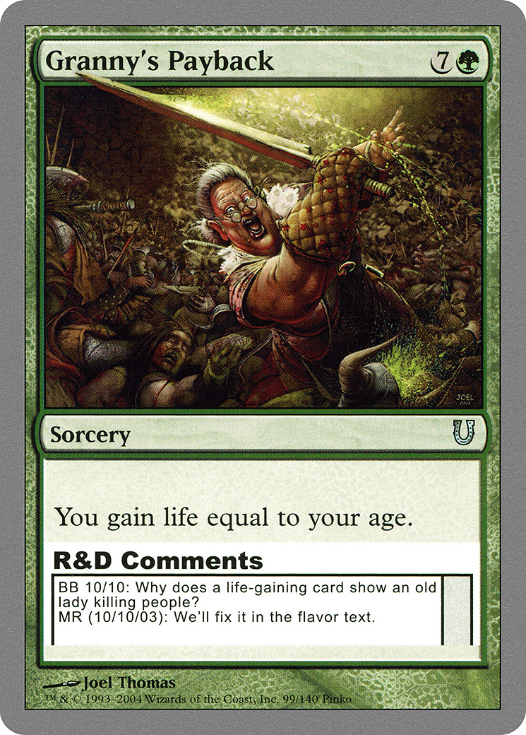 Granny's Payback (UNH-099) (Foil)