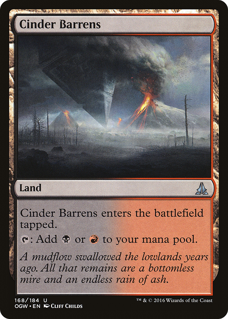 Cinder Barrens (OGW-168) (Foil)