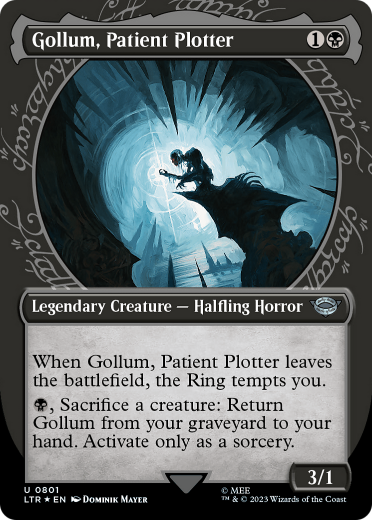 Gollum, Patient Plotter (LTR-801) (Showcase) (Borderless) (Surge Foil)