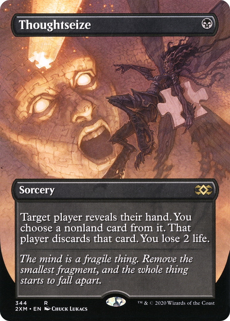 Thoughtseize (2XM-344) (Borderless) (Foil)