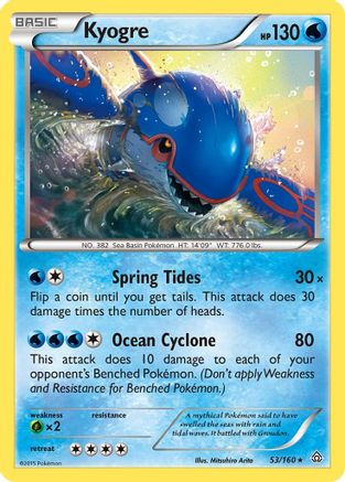 Kyogre (PRC-053) (Reverse Holofoil)