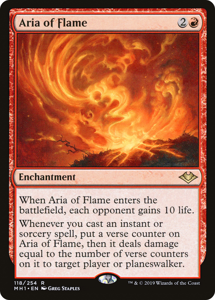 Aria of Flame (MH1-118) (Foil)