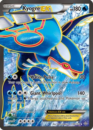 Kyogre EX (148 Full Art) (PRC-) (Holofoil)