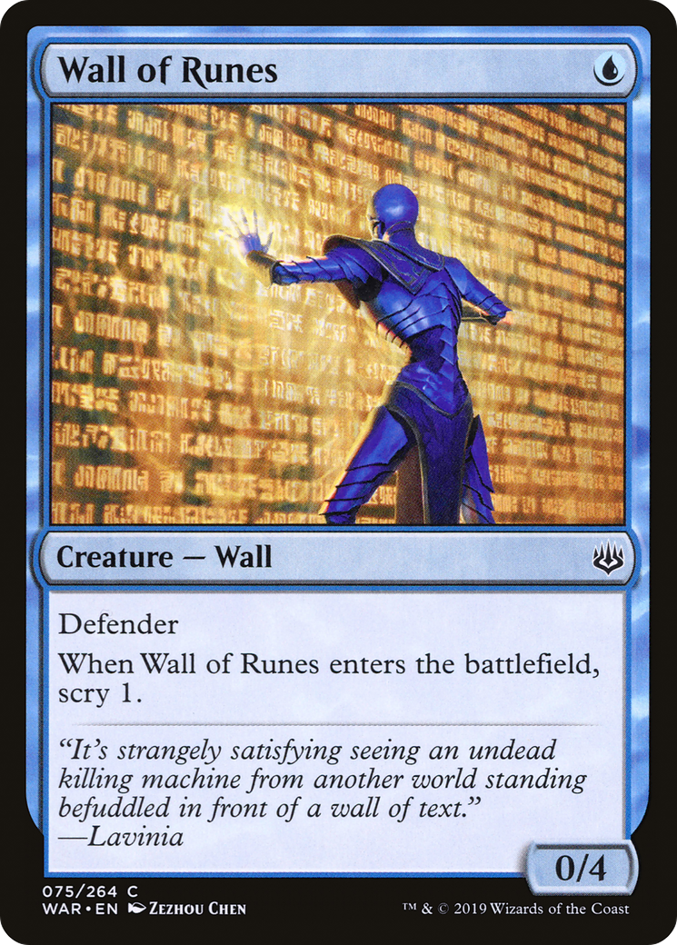 Wall of Runes (WAR-075) (Foil)