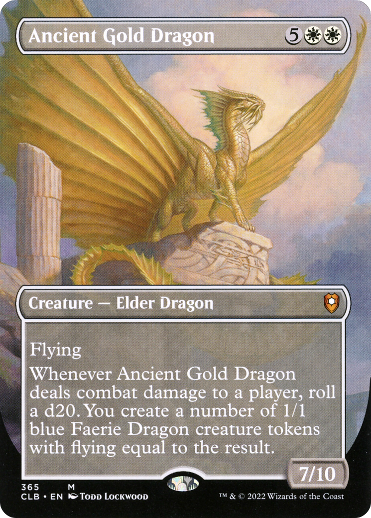 Ancient Gold Dragon (CLB-365) (Borderless) (Foil)