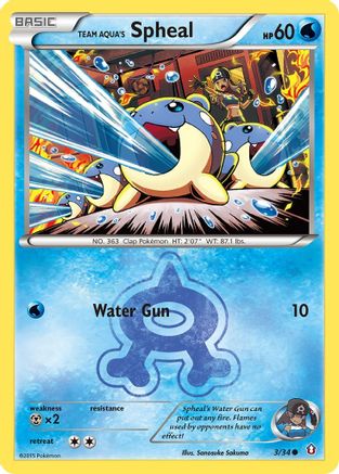 Team Aqua's Spheal (DCR-003) (Reverse Holofoil)
