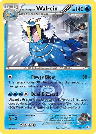 Team Aqua's Walrein (DCR-005) (Reverse Holofoil)