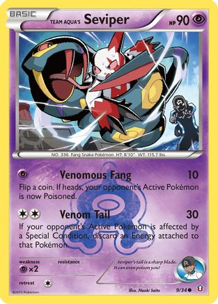 Team Aqua's Seviper (DCR-009)