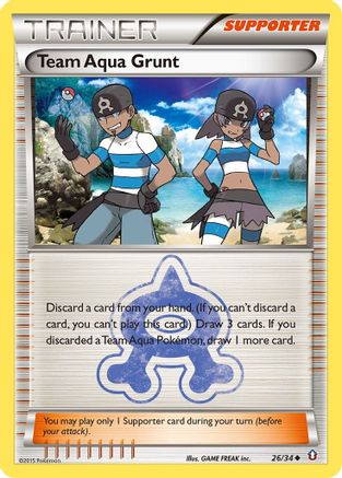 Team Aqua Grunt (DCR-026) (Reverse Holofoil)