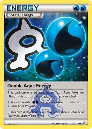 Double Aqua Energy (DCR-033) (Reverse Holofoil)