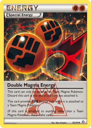 Double Magma Energy (DCR-034) (Reverse Holofoil)