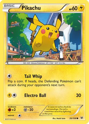Pikachu (ROS-020) (Reverse Holofoil)