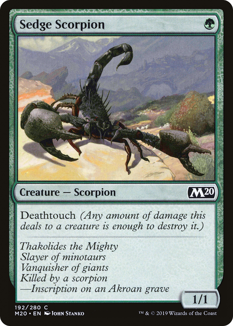 Sedge Scorpion (M20-192)