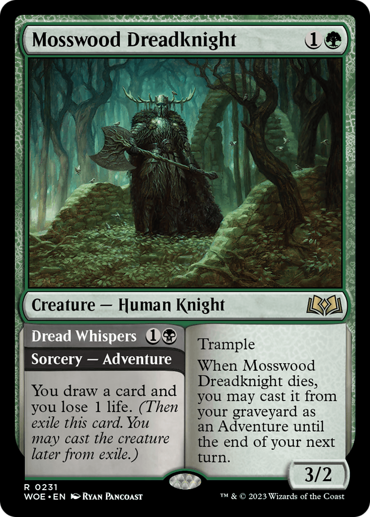 Mosswood Dreadknight // Dread Whispers (WOE-231)