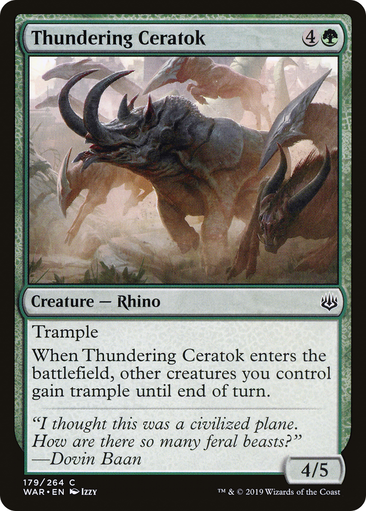 Thundering Ceratok (WAR-179) (Foil)