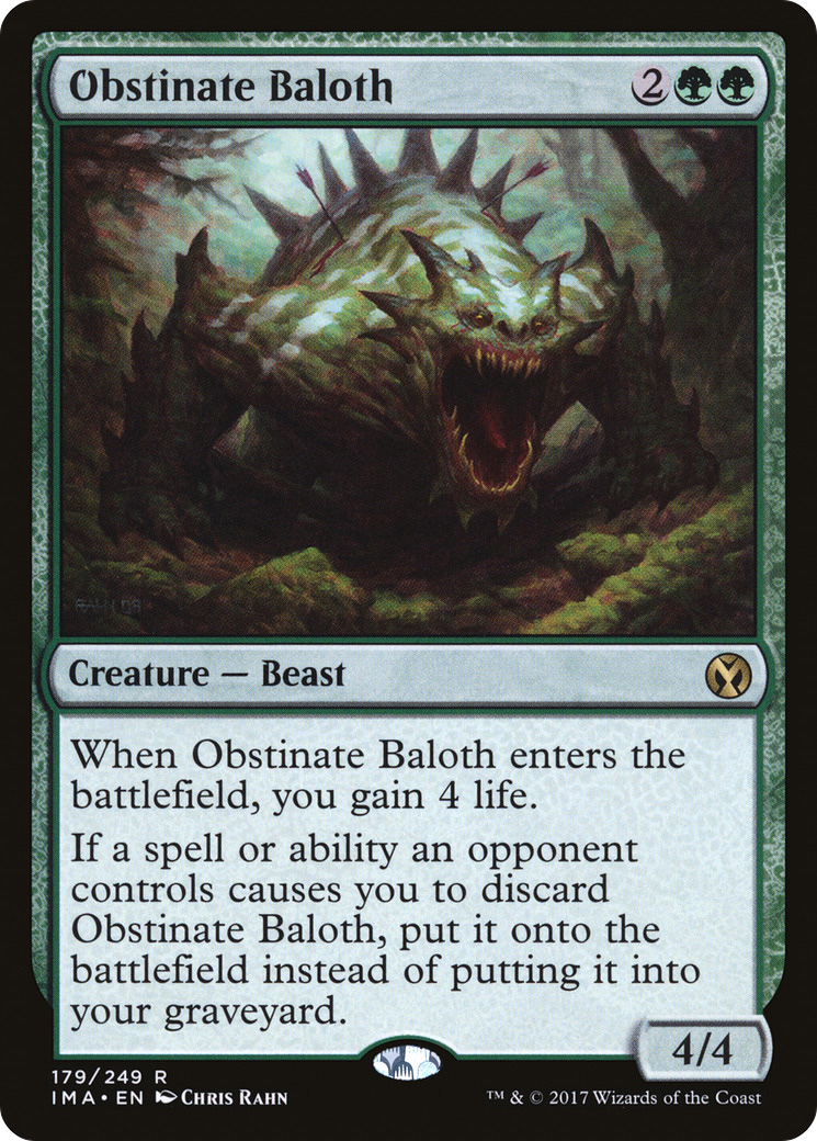 Obstinate Baloth (IMA-179) (Foil)