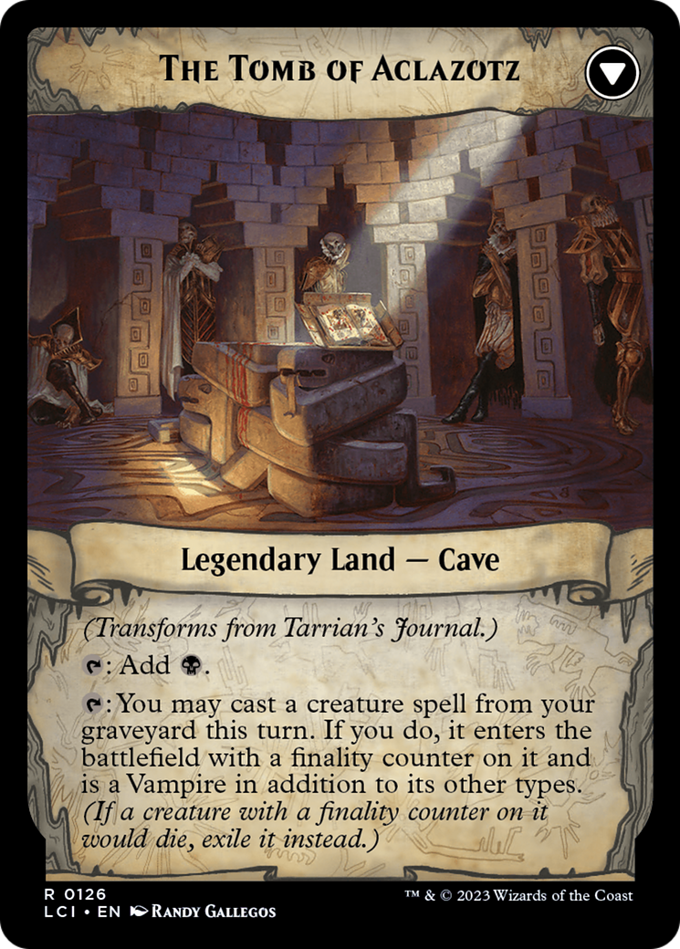 Tarrian's Journal // The Tomb of Aclazotz (LCI-126)