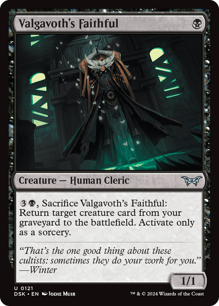 Valgavoth's Faithful (DSK-121) (Foil)