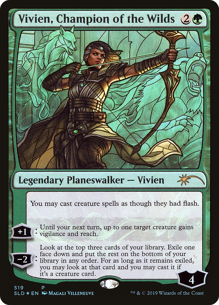 Vivien, Champion of the Wilds (SLD-519) (Foil)