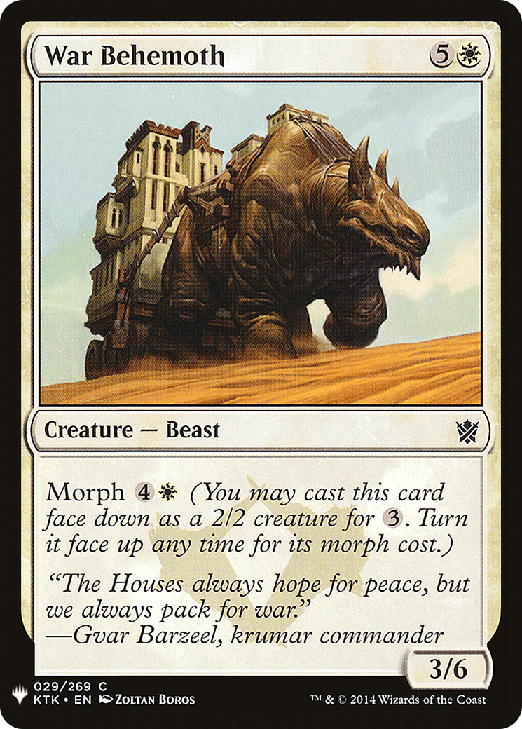 War Behemoth (LIST-KTK-29)