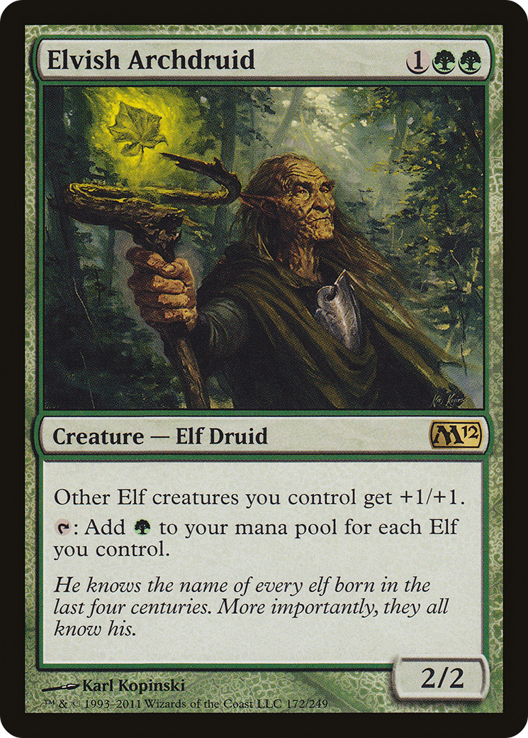 Elvish Archdruid (M12-172) (Foil)