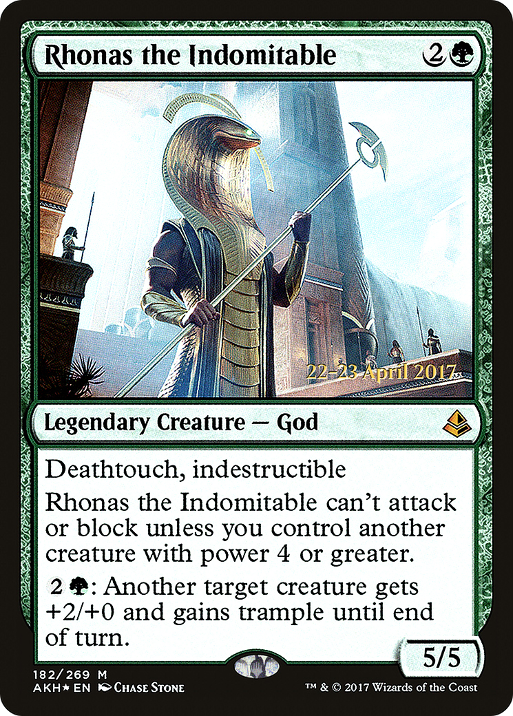 Rhonas the Indomitable (PRE-182S) (Foil)