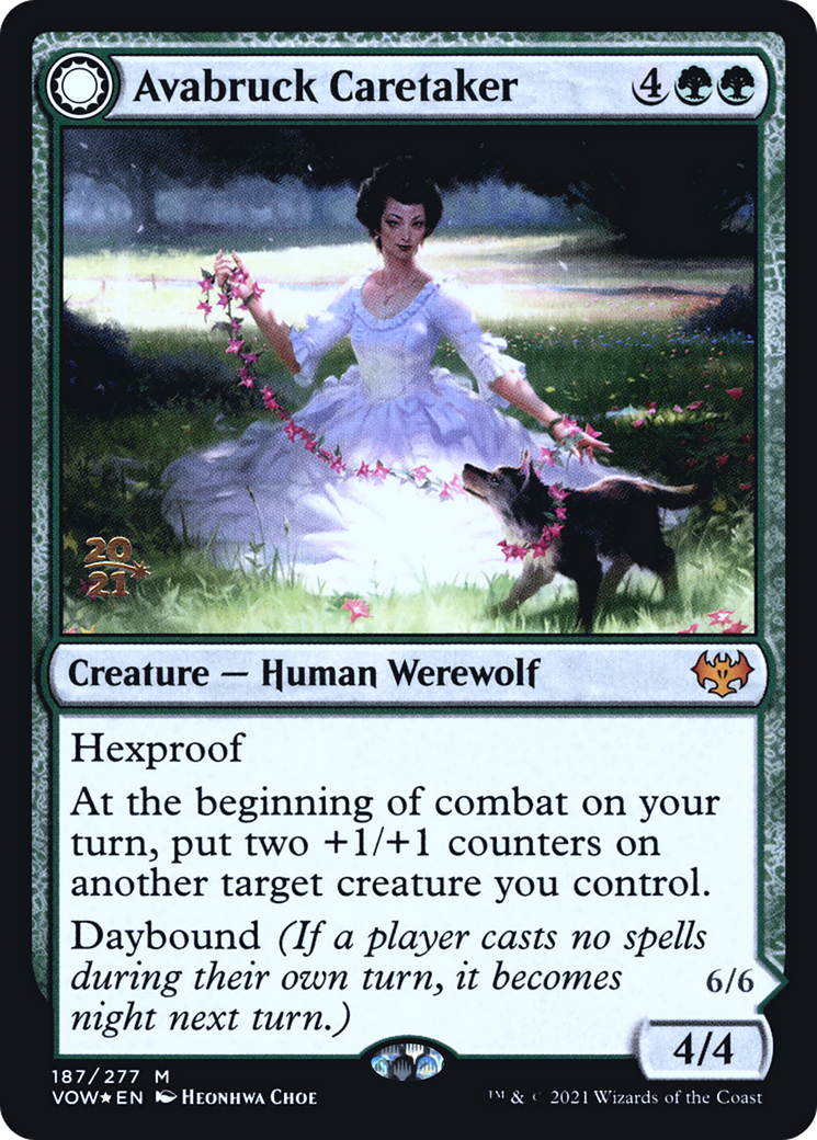 Avabruck Caretaker // Hollowhenge Huntmaster (PRE-187S) (Foil)