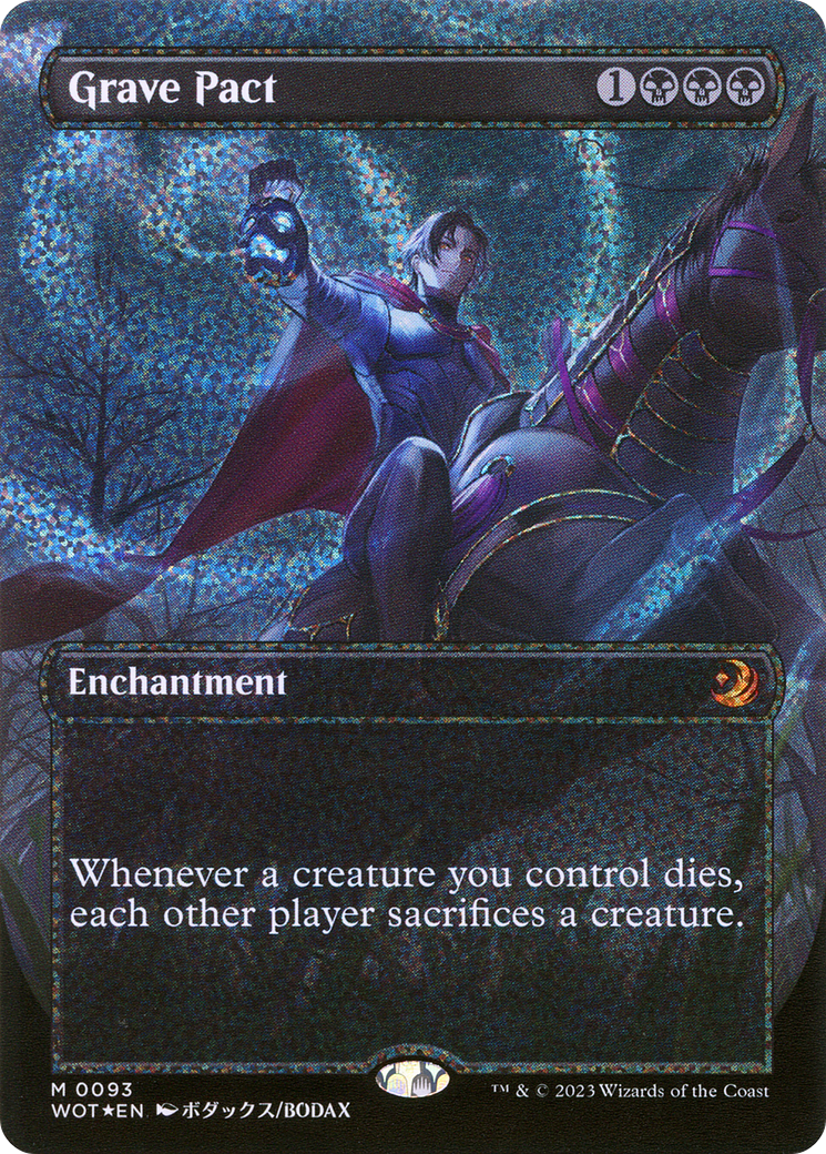 Grave Pact (WOT-093) (Borderless) (Confetti Foil)