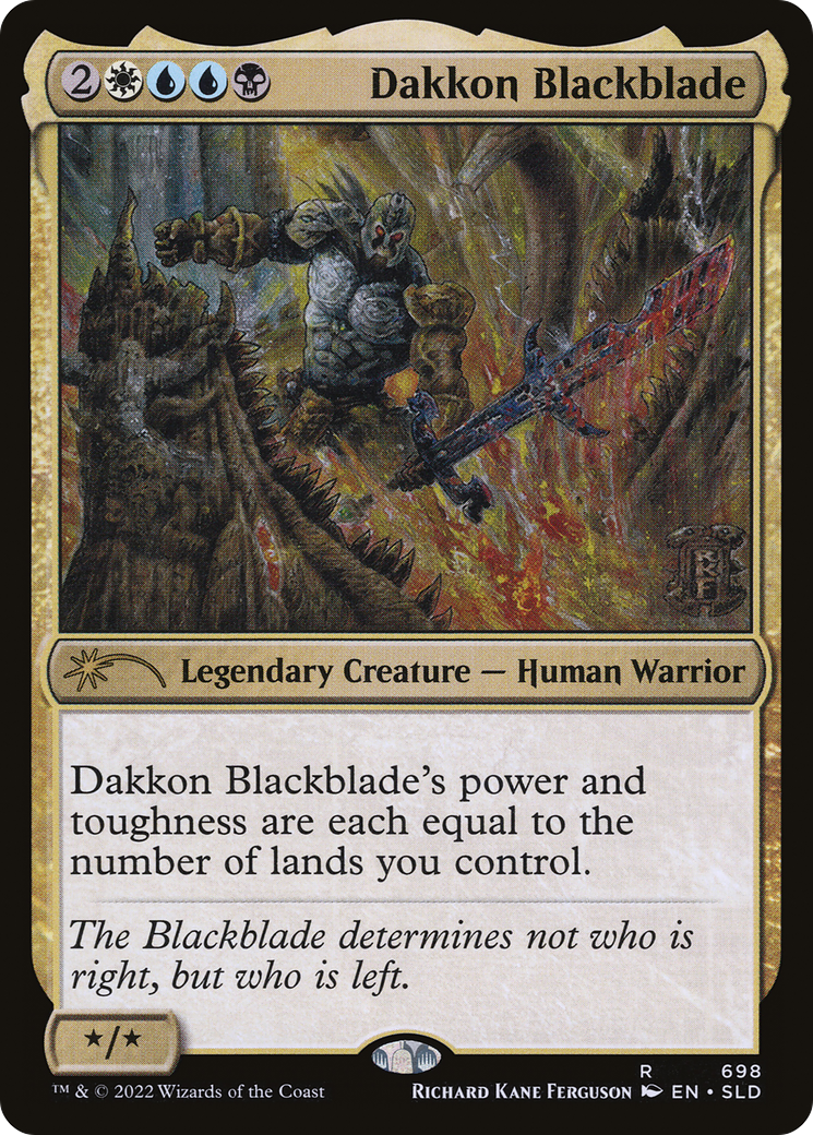 Dakkon Blackblade (SLD-698) (Foil)