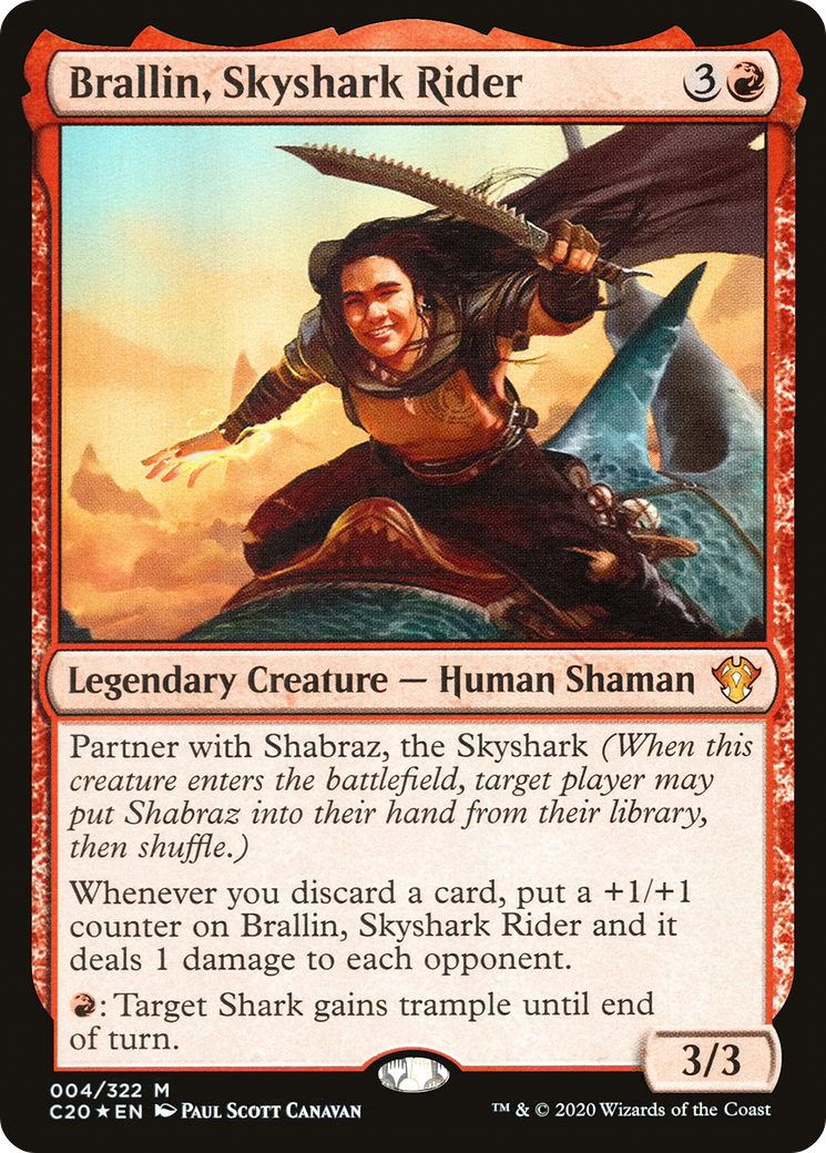 Brallin, Skyshark Rider (C20-004) (Foil)